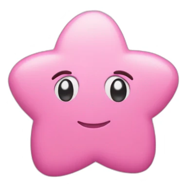 Une étoile couleur rose sticker