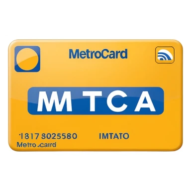 Metrocard NY sticker