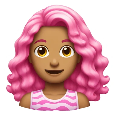 pink beach waves sticker