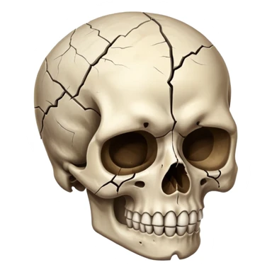 Sinirli kurukafa sticker