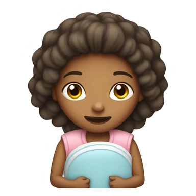 girl on holding heating pad  sticker