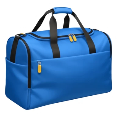 sac de sport bleu sans motif sticker