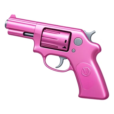 Pink gun emoji sticker