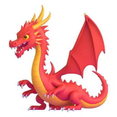 fierce dragon sticker