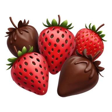 chocolate covered fruit sticker