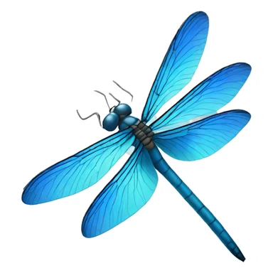 blue dragonfly sticker