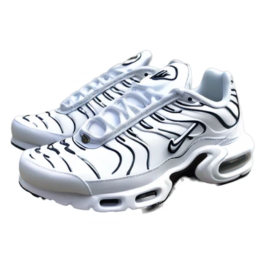 nike air max plus white sticker
