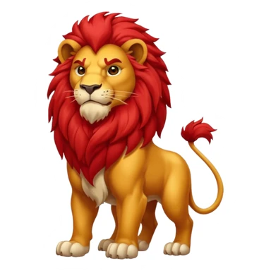 red lion sticker