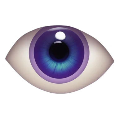 majestic godly violet iris eyeball serious intense symmetrical knowledgable sticker