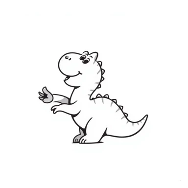 dinosaur flipping the bird sticker