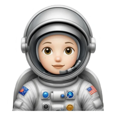 astronaut floating in the moon  sticker