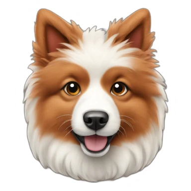red Iceland Sheepdog spitz sticker