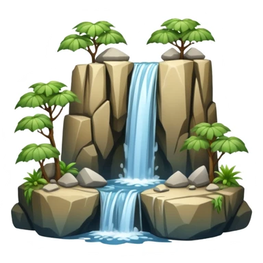 water falls different type natural water sources sticker
