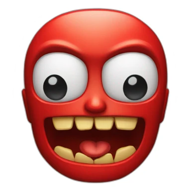 Emoji de iPhone del diablo rojo sticker