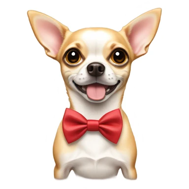 Chihuahua wearing bow tie  sticker