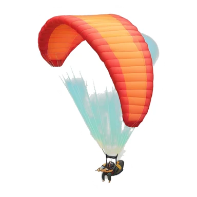 Paragliding sleep heart sticker