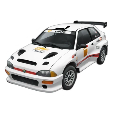 Rally car sticker
