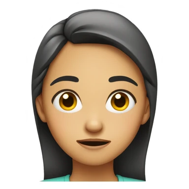 girl looking disgusted  sticker