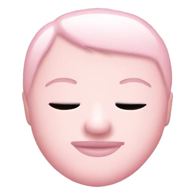 baby pink sleeping mask  sticker