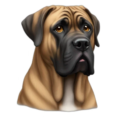 Brindle English mastiff  sticker
