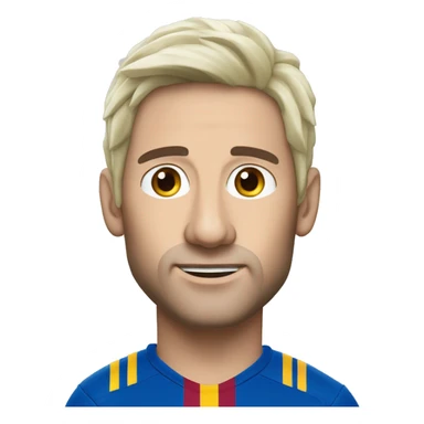 Chèvre faisant du foot avec la tête à Messi sticker