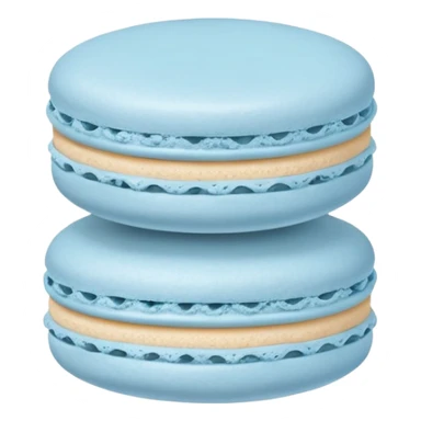 1 mini Light blue macaron sticker