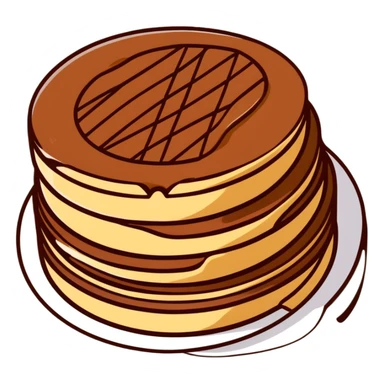 round chocolate wafer covered in chocolate with peanut butter cream filling sticker