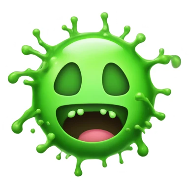 Slime and radioactive  sticker