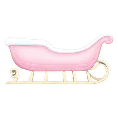 light pink sleigh sticker