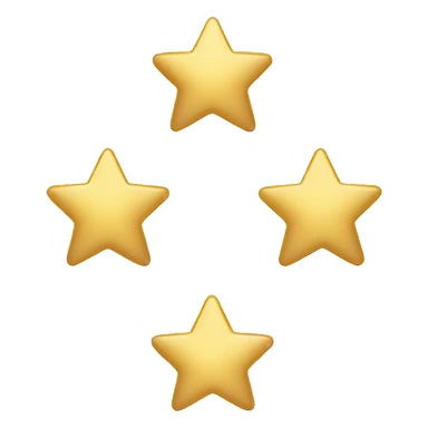 The circle of 5 gold stars sticker