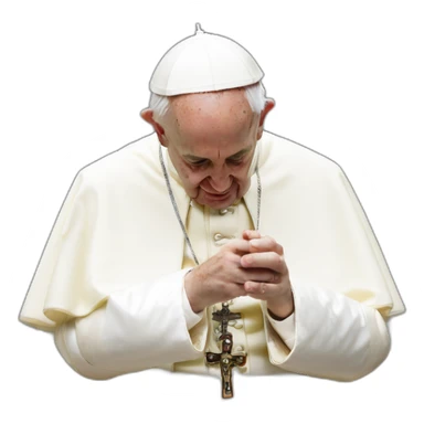 the pope innocdently snorting lines sticker