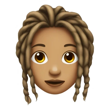 Girl with dreads sticker