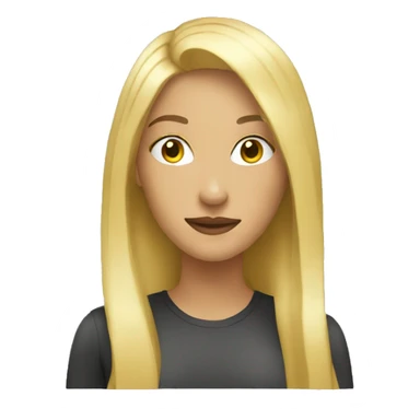 blonde woman mirror sticker