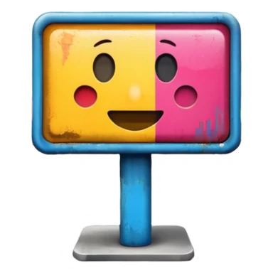 billboard on the street sticker