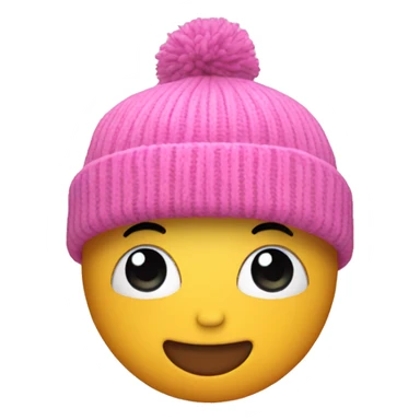 doodle bob in a pink beanie hat sticker