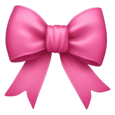 A rose colored bow sticker