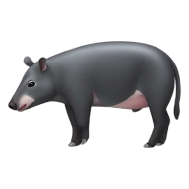 Hungry tapir sticker