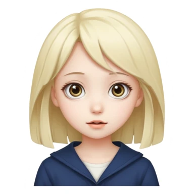 Cute anima girl  sticker