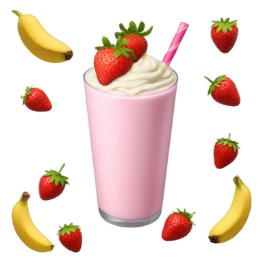 Strawberry banana milkshake  sticker