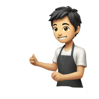 Yuji itadori cooking sticker