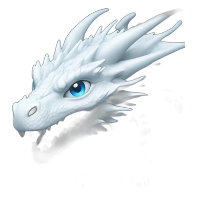 White Dragon with a Blue eyes sticker