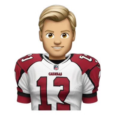 Avicii with a “Arizona Cardinals NFL shirt” sticker