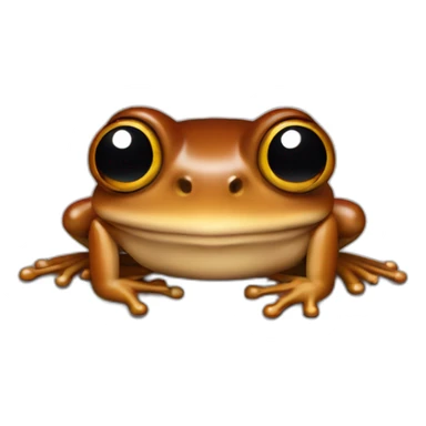 brown frog sticker