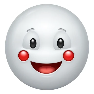 cartoon white blood cell with a happy face sticker