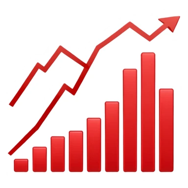 chart going down sticker