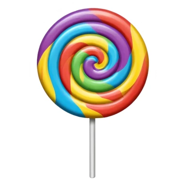 Colorful lollipop sticker