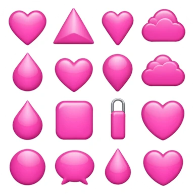 pink objects sticker