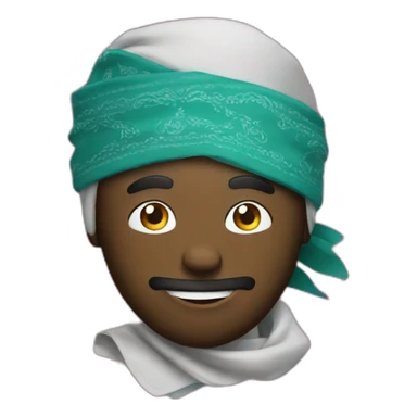 A bandana partying sticker