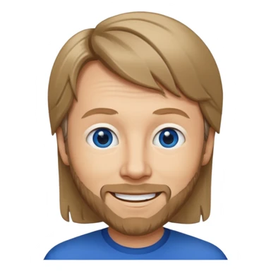 Björn Ulvaeus with dark blue eyes, dark blonde hair sticker