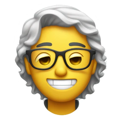 Person winking while dabbing  sticker